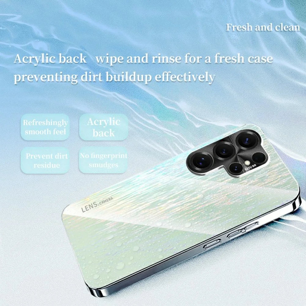 For Samsung Galaxy S25 Ultra Colorful Phone Case Ultra Slim Dropproof Hard PC Back Cover - White - 3