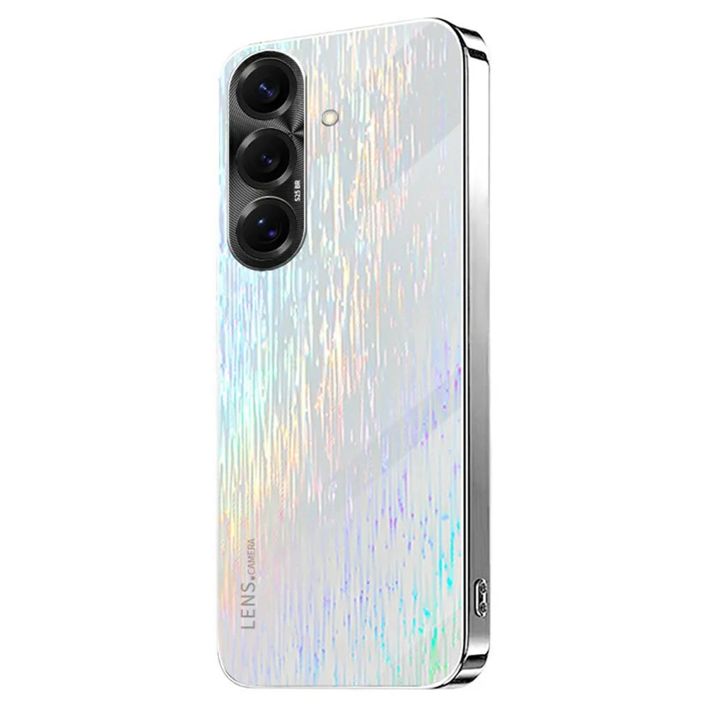 For Samsung Galaxy S25+ Colorful Phone Case Ultra Slim Dropproof Hard PC Back Cover - White - 1