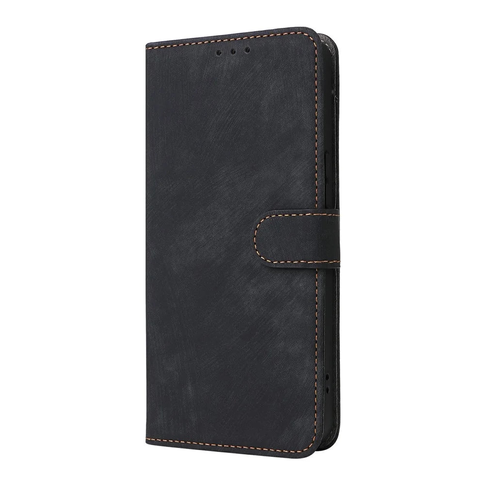 For TECNO Pova 7 Ultra 5G LJ9 Case Wallet RFID Blocking PU Leather Phone Cover Stand with Strap - Black - 6