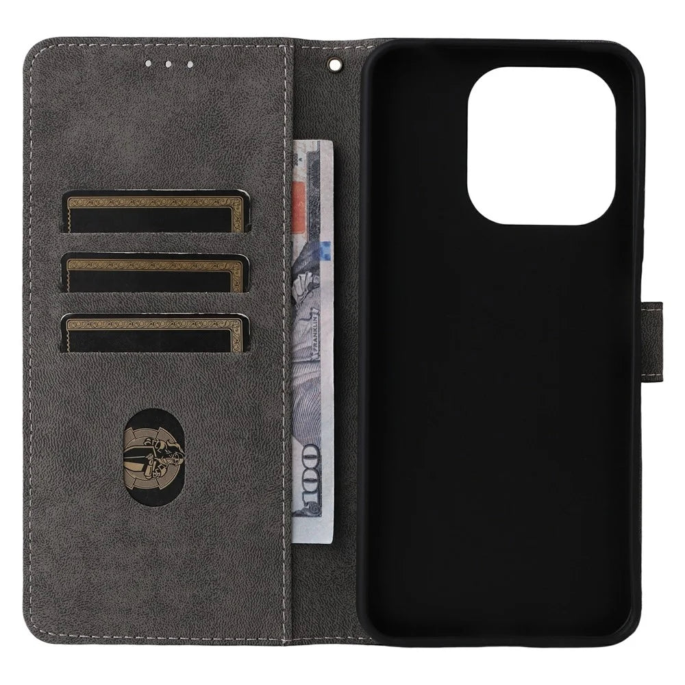 Phone Case for Umidigi G9x 4G / G100x 4G / 5G / Note 100x 4G / 5G Wallet RFID Blocking PU Leather Cover Stand with Strap - Black - 3
