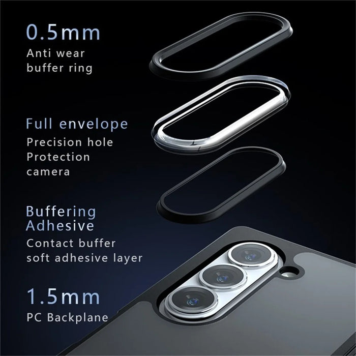 For Samsung Galaxy Z Fold6 5G Case Magnetic Case Clear TPU + PC Shockproof Phone Cover - 2
