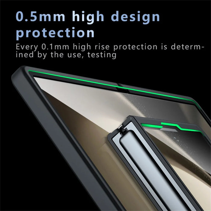 For Samsung Galaxy Z Fold6 5G Case Magnetic Case Clear TPU + PC Shockproof Phone Cover - 4