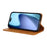 For iPhone 17 Case Calf Texture 3 Card Slots Color Splicing Leather Phone Cover - Yellow+Brown - 3