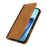 For iPhone 17 Case Calf Texture 3 Card Slots Color Splicing Leather Phone Cover - Yellow+Brown - 7