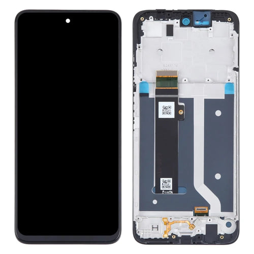 For Motorola Moto G34 5G Grade C LCD Screen and Digitizer Assembly + Frame Part (Without Logo) - 1