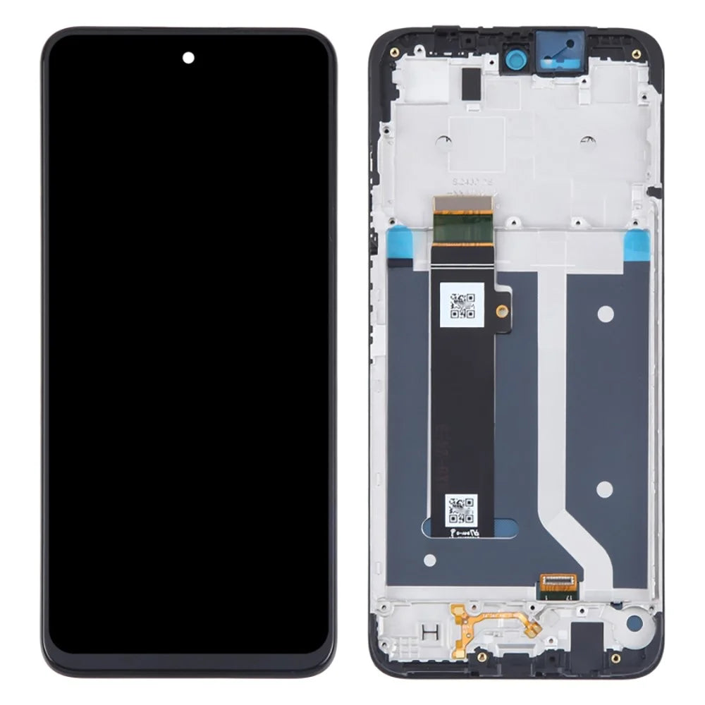For Motorola Moto G34 5G Grade C LCD Screen and Digitizer Assembly + Frame Part (Without Logo) - 1