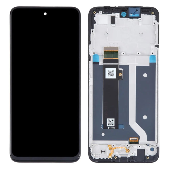 For Motorola Moto G34 5G Grade C LCD Screen and Digitizer Assembly + Frame Part (Without Logo) - 1