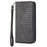 For Samsung Galaxy A53 5G Calf Texture Imprinted Rhombus Pattern PU Leather Shockproof Cover Wallet Stand Phone Case with Strap - Black - 7