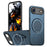 For iPhone Air Magnetic Case Rotating Kickstand TPU + PC Phone Cover - Blue - 1