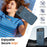 For iPhone Air Magnetic Case Rotating Kickstand TPU + PC Phone Cover - Blue - 3