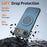 For iPhone Air Magnetic Case Rotating Kickstand TPU + PC Phone Cover - Blue - 4