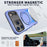 For iPhone 17 Pro Magnetic Case Rotating Kickstand TPU + PC Phone Cover - Purple - 2