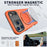 For iPhone 17 Pro Max Magnetic Case Rotating Kickstand TPU + PC Phone Cover - Orange - 2