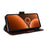 For Oukitel C59 Pro Leather Case Magnetic Closure Wallet Stand Phone Cover with Crossbody Strap - Brown - 3