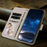 For iPhone 17 Leather Case Solid Color Phone Cover with Wallet - Baby Blue - 2