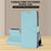 For iPhone 17 Leather Case Solid Color Phone Cover with Wallet - Baby Blue - 7