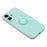 For iPhone 17 Silicone Case with Strap Ring Kickstand Phone Cover - Sky Blue - 5