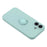 For iPhone 17 Silicone Case with Strap Ring Kickstand Phone Cover - Sky Blue - 6