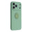 For iPhone 17 Pro Max Silicone Case with Strap Ring Kickstand Phone Cover - Green - 3