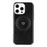 KIGC For iPhone 16 Pro Case Compatible with MagSafe PU Leather TPU Phone Back Cover - Black - 3