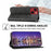 For iPhone 14 Plus Imprinted Rhombus Pattern Phone Stand Cover Calf Texture PU Leather Case Magnetic Wallet with Strap - Black - 4
