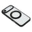 For iPhone Air Case Ring Holder Kickstand PC + TPU Phone Cover - Black - 5