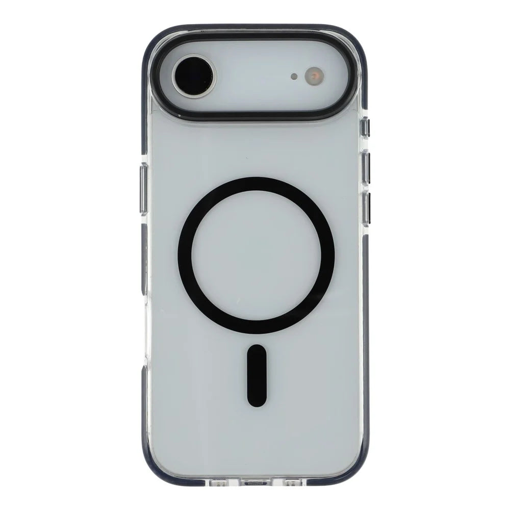 For iPhone Air Case Compatible with MagSafe TPU + PC Clear Back Phone Cover - Black - 3