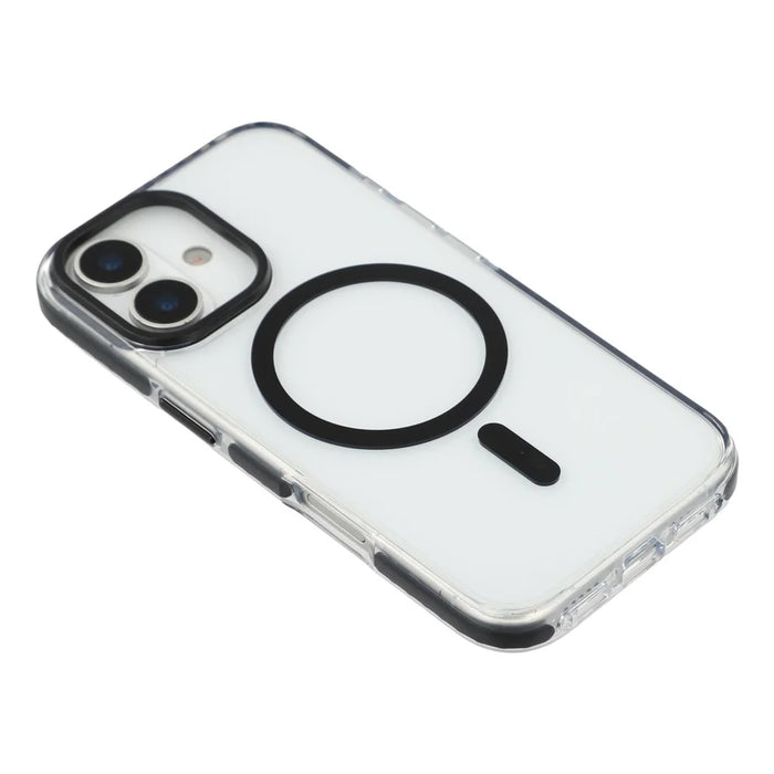 For iPhone 17 Case Compatible with MagSafe TPU + PC Clear Back Phone Cover - Black - 4