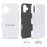 5Pcs / Pack For iPhone 16 TPU+PC Case 3D Sublimation Blank Glossy Phone Cover - 2