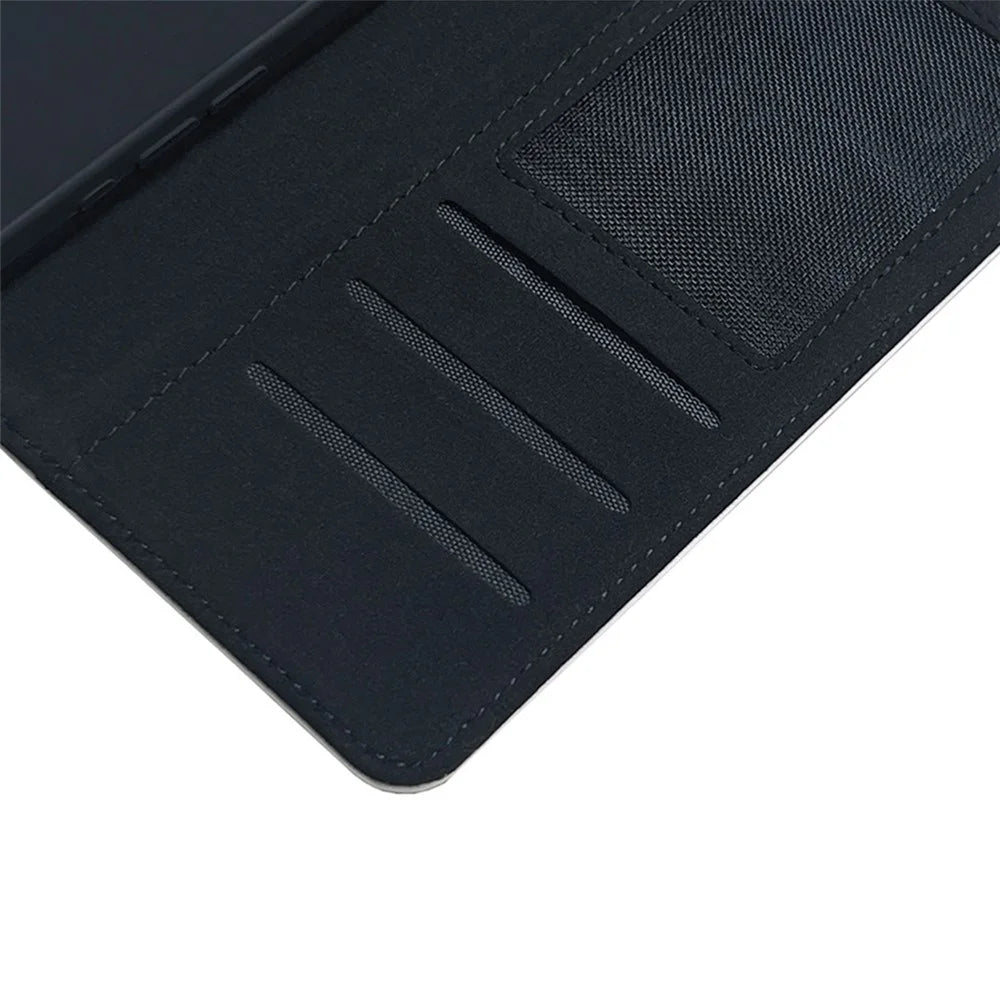 For iPhone 16 Case DIY Blank Heat Transfer Leather Flip Phone Cover Set with Inner TPU Case - 4