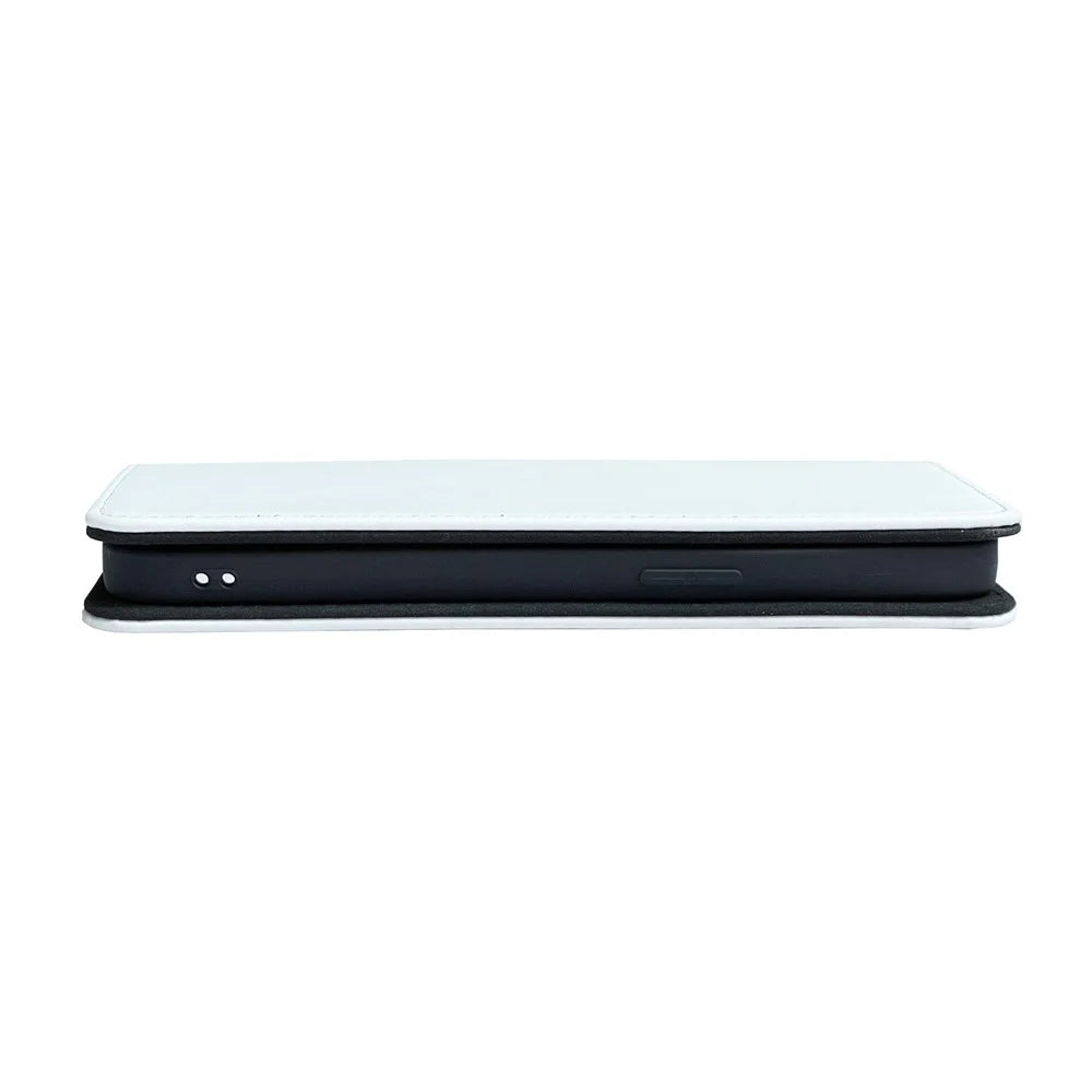 For iPhone 16 Plus Case DIY Blank Heat Transfer Leather Flip Phone Cover Set with Inner TPU Case - 5