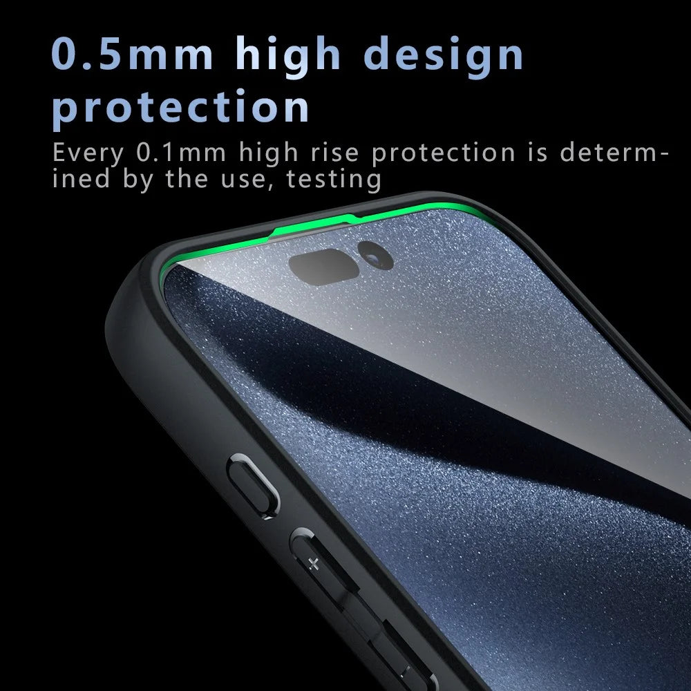 For iPhone 16 Plus Case Compatible with MagSafe TPU + PC Matte Skin Touch Phone Cover - 5