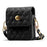 For Samsung Galaxy Z Flip6 5G Case with Shoulder Strap PU + PC Wallet Phone Cover Built-In Back Screen Film - Black - 1