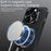 For iPhone 16 Pro Max Case Compatible with MagSafe PU TPU PC Phone Back Cover with Metal Lens Frame - Black - 3