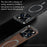 For iPhone 16 Pro Max Case Compatible with MagSafe PU TPU PC Phone Back Cover with Metal Lens Frame - Black - 4