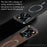 For iPhone 15 Pro Max Case Compatible with MagSafe PU TPU PC Phone Back Cover with Metal Lens Frame - Black - 4