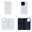 For iPhone 16 Pro Case DIY Blank Heat Transfer Leather Flip Phone Cover Set with Inner TPU Case - 5