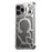 Auspicious Cloud Series For iPhone 17 Pro Max Hollow Case Aluminum Alloy Kickstand Magnetic Phone Cover - Silver - 2