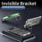 Auspicious Cloud Series For iPhone 17 Pro Max Hollow Case Aluminum Alloy Kickstand Magnetic Phone Cover - Silver - 3