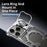 Auspicious Cloud Series For iPhone 17 Pro Max Hollow Case Aluminum Alloy Kickstand Magnetic Phone Cover - Silver - 5