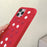 For iPhone 16 Pro Liquid Silicone Case Hollow Out Phone Cover with DIY Mixed Dots - Rose - 6