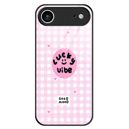 For iPhone Air Case PC TPU Tempered Glass Pattern Printing Phone Back Cover - B0118 - 1