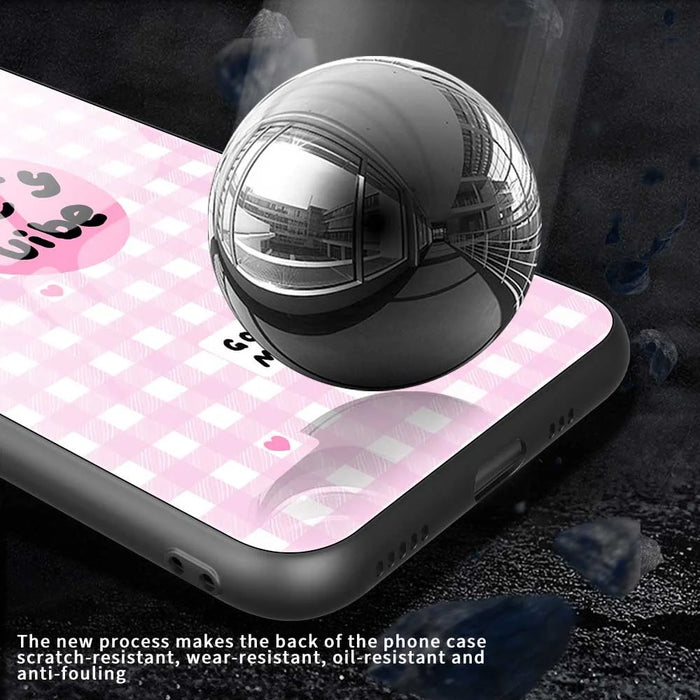 For iPhone Air Case PC TPU Tempered Glass Pattern Printing Phone Back Cover - B0118 - 5