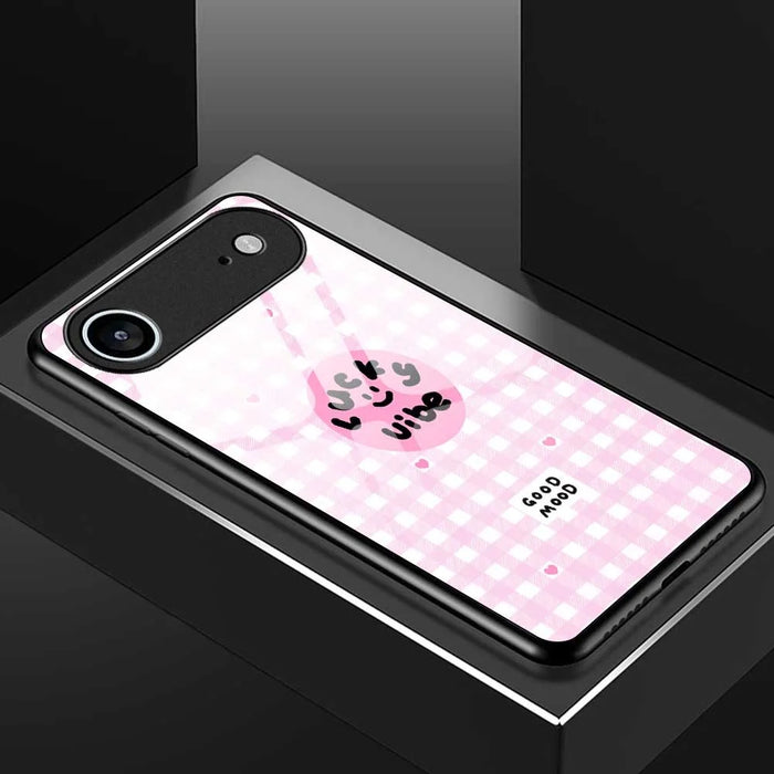 For iPhone Air Case PC TPU Tempered Glass Pattern Printing Phone Back Cover - B0118 - 7