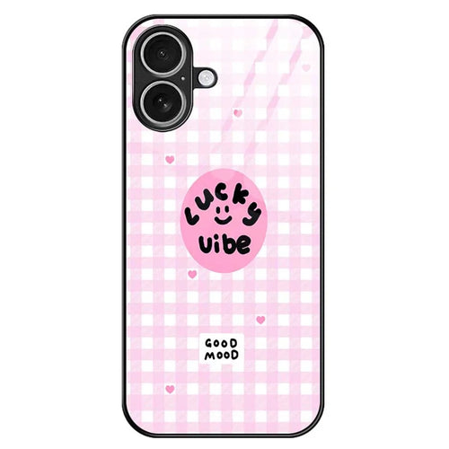 For iPhone 17 Case PC TPU Tempered Glass Pattern Printing Phone Back Cover - B0118 - 1