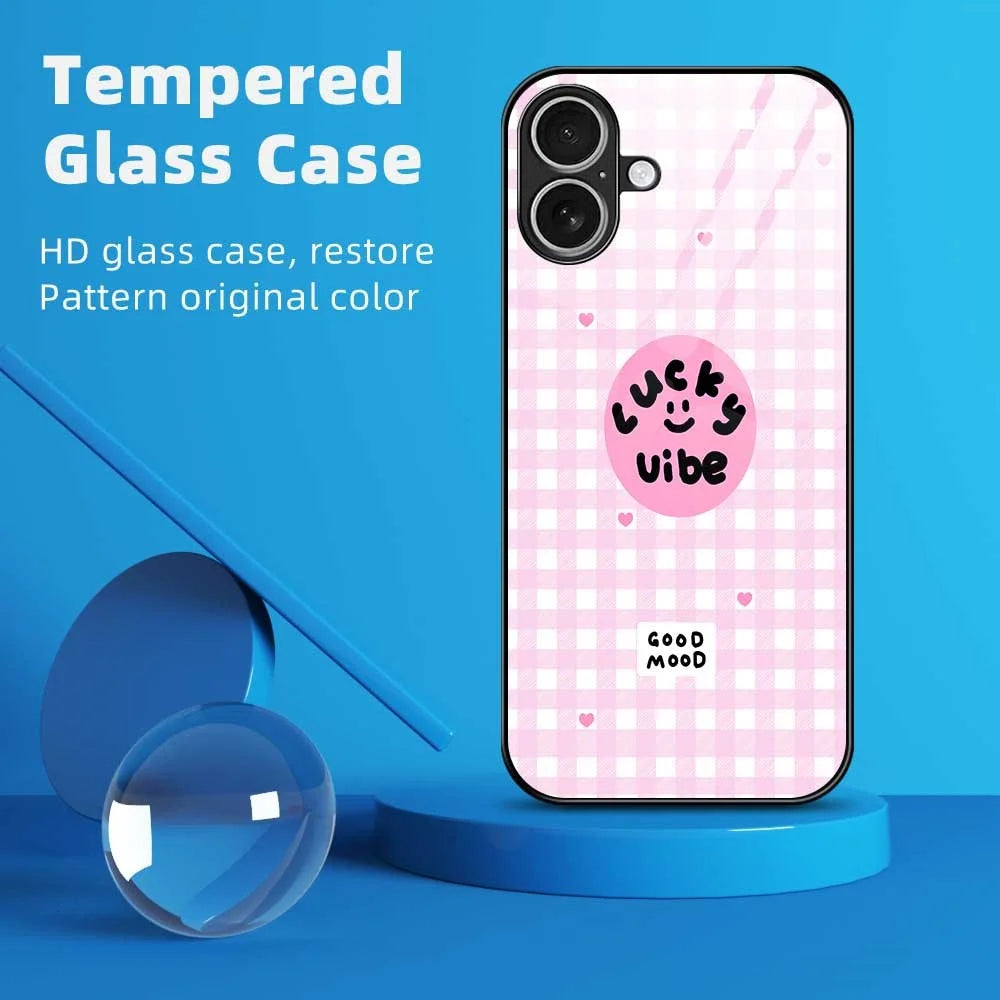 For iPhone 17 Case PC TPU Tempered Glass Pattern Printing Phone Back Cover - B0118 - 2