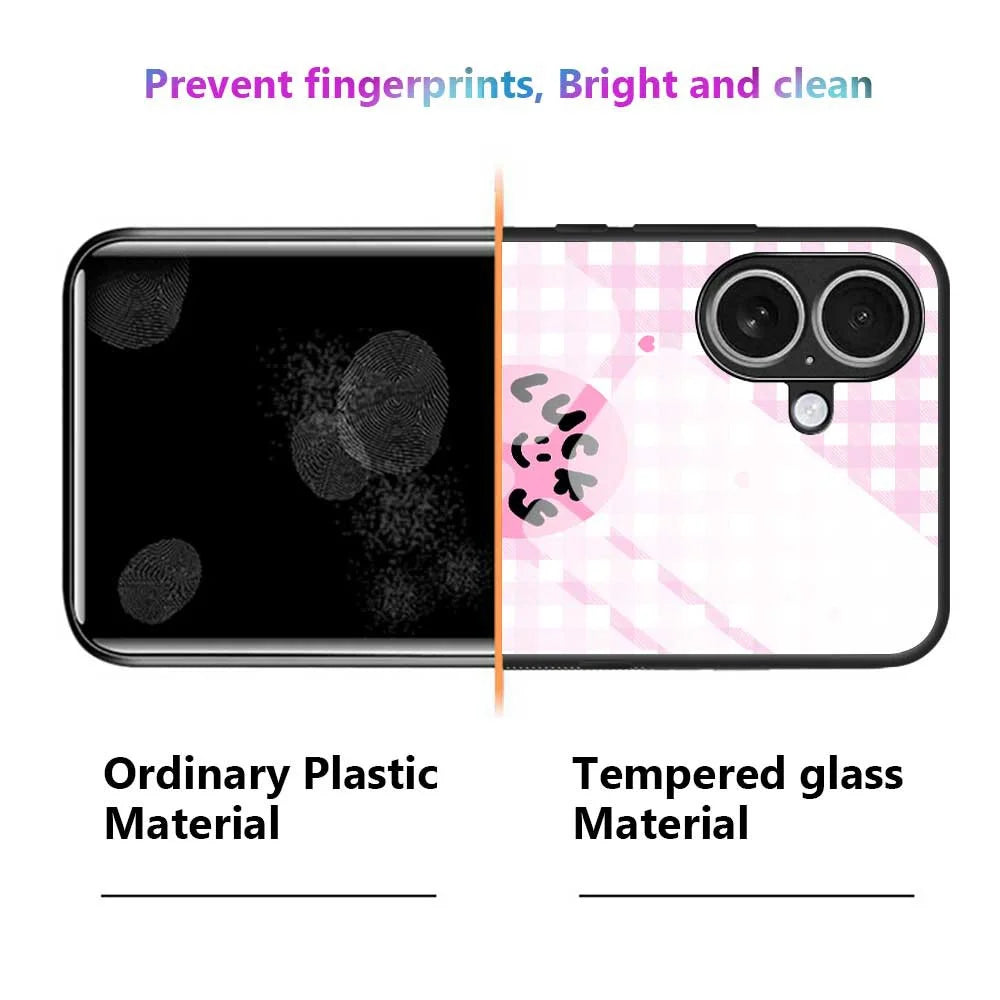 For iPhone 17 Case PC TPU Tempered Glass Pattern Printing Phone Back Cover - B0118 - 6
