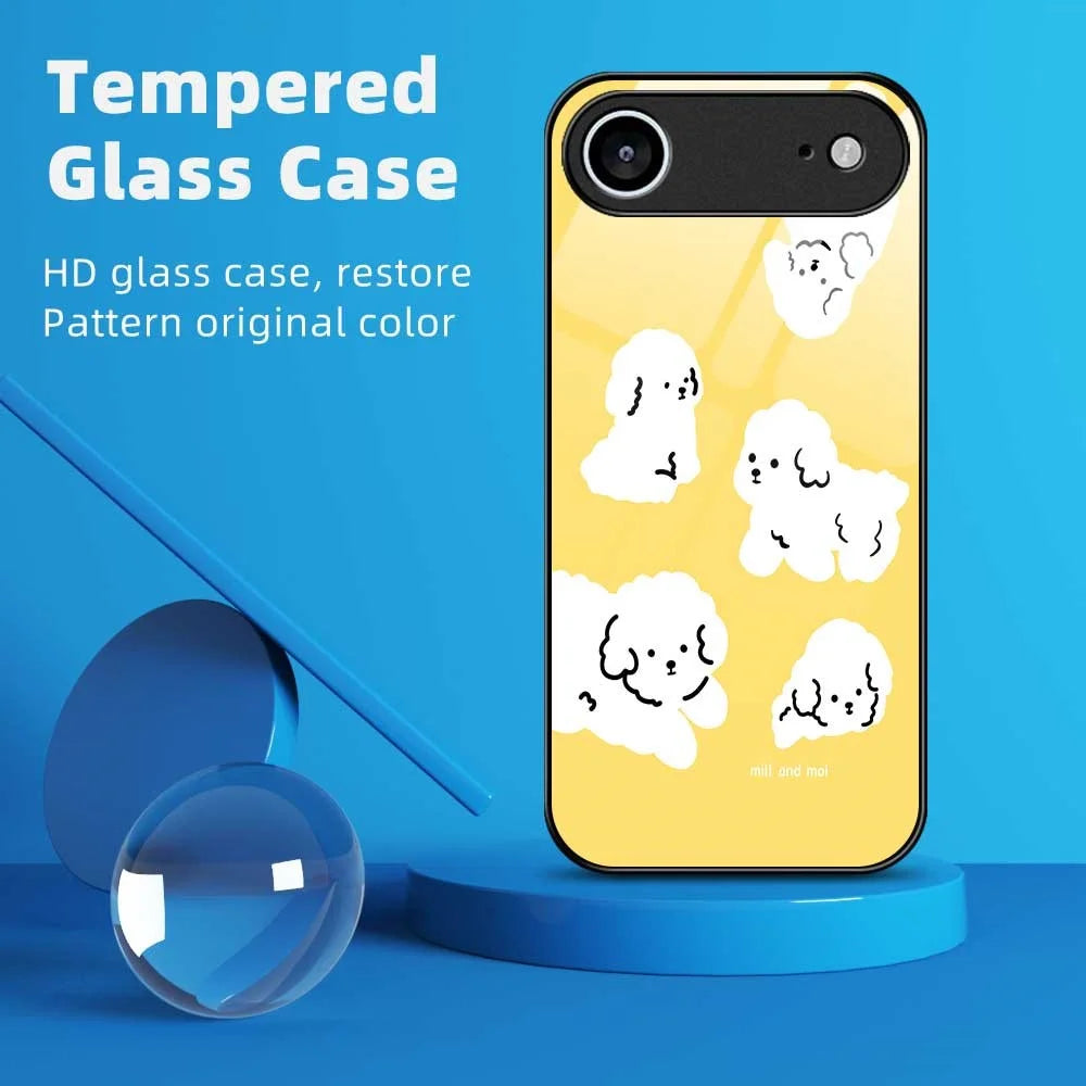 For iPhone Air Case TPU PC Tempered Glass Pattern Printing Phone Back Cover - B0143 - 2