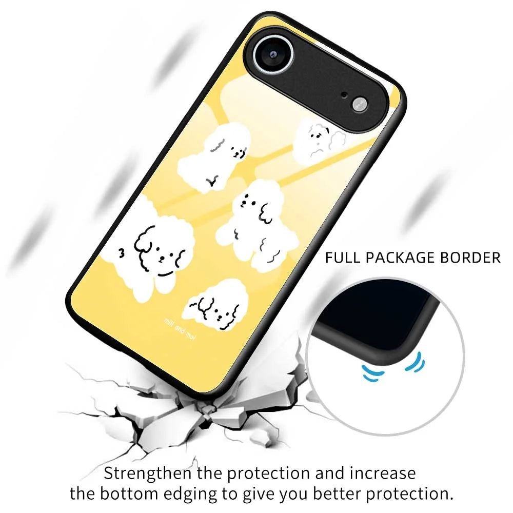 For iPhone Air Case TPU PC Tempered Glass Pattern Printing Phone Back Cover - B0143 - 3