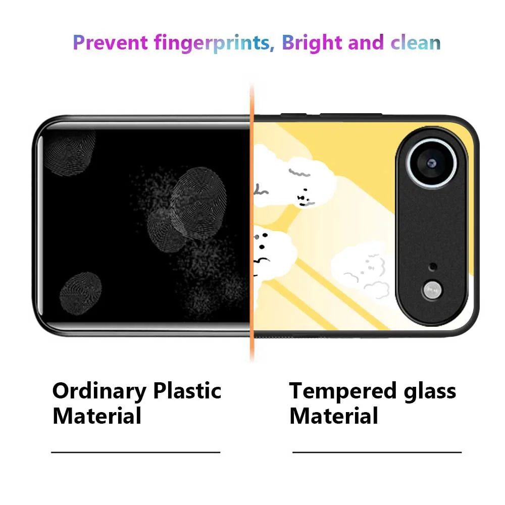 For iPhone Air Case TPU PC Tempered Glass Pattern Printing Phone Back Cover - B0143 - 6